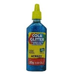 Ficha técnica e caractérísticas do produto Cola C/Glitter Azul