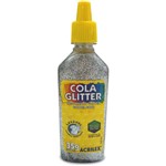 Ficha técnica e caractérísticas do produto Cola com Glitter Tubo 35G. Prata - Comprasjau