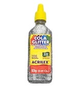 Ficha técnica e caractérísticas do produto Cola Glitter 202 Prata 23 Gramas Acrilex