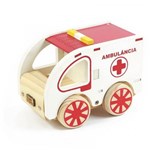 Ficha técnica e caractérísticas do produto Coleção Carrinhos Ambulância de Madeira Newart Toys