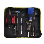 Ficha técnica e caractérísticas do produto Compact 17PCS Assista Repair Tools Kit chave de fenda removedor com bolsa de transporte
