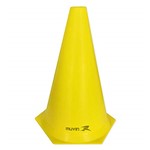 Ficha técnica e caractérísticas do produto Cone de Marcação de Plástico Flexível - 24cm - Amarelo - Muvin