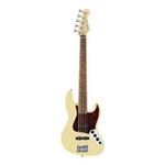 Ficha técnica e caractérísticas do produto Contra Baixo Fender 013 6860 Deluxe Active Jazz Bass V 341 Vintage White
