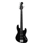 Ficha técnica e caractérísticas do produto Contrabaixo Deluxe Jazz Bass V Black Active 030 0575 - Squier By Fender