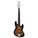 Ficha técnica e caractérísticas do produto Contrabaixo Fender 030 0575 Squier Deluxe Jazz Bass V Active 3 Color Sunburst