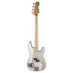 Contrabaixo Fender 014 1032 Sig Series Steve Harris Precision Bass Olympic White Stripe