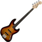 Ficha técnica e caractérísticas do produto Contrabaixo Fender Squier Deluxe Jazz Bass IV Ativo Sunburst