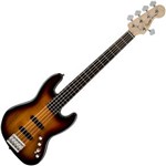 Ficha técnica e caractérísticas do produto Contrabaixo Fender Squier Deluxe Jazz Bass V Ativo Sunburst