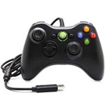 Ficha técnica e caractérísticas do produto Controle com Fio Xbox 360 Pc Computador 2 Metros Cabo Usb X-box Notebook