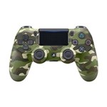 Ficha técnica e caractérísticas do produto Controle Sony Dualshock 4 Green Camouflage Sem Fio (Com Led Frontal) - PS4