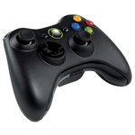 Ficha técnica e caractérísticas do produto Controle Wireless Microsoft Preto - Xbox 360