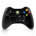 Ficha técnica e caractérísticas do produto Controle Xbox 360 Sem Fio Preto Oficial Microsoft
