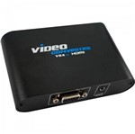 Ficha técnica e caractérísticas do produto Conversor VGA para HDMI VIDEO CONVERTER Preto PIX - 140