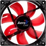 Ficha técnica e caractérísticas do produto Cooler FAN Lightning 12CM RED LED EN51363 Vermelho Aerocool
