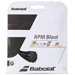 Ficha técnica e caractérísticas do produto Corda Babolat RPM Blast 16L 1.30m Preta - Set Individual