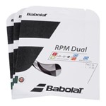 Ficha técnica e caractérísticas do produto Corda Babolat RPM Dual 17L 1.25mm - Pack com 3 Sets