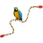 Corda Colorida Corda Papagaio Brinquedo Pet Bird Play Mordida Chew Bend Escalada Ornamentos