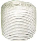 Ficha técnica e caractérísticas do produto Corda de Seda Branca Trançada 10 Mm 10 Kg Firmeza com 170 M