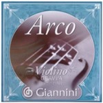 Corda Gevva2 Série Arco em Aço para Violino 2ª Corda Giannini Cinza Aço