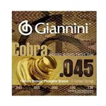 Ficha técnica e caractérísticas do produto Corda Giannini Cobra P/ Baixolão GEEBASF5 5 Cordas 45/130
