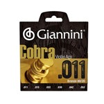 Ficha técnica e caractérísticas do produto Corda Giannini P/ Violão Aço Cobra CA82SL 11/52 - EC0277