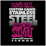 Ficha técnica e caractérísticas do produto Corda para Guitarra (.009/.042) Stainless Steel Super Slinky 2248 - Ernie Ball