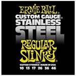 Ficha técnica e caractérísticas do produto Corda para Guitarra (.010/.046) Stainless Steel Regular Slinky 2246 - Ernie Ball