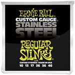 Ficha técnica e caractérísticas do produto Corda para Guitarra Stainless Steel Regular Slinky 2246 - Ernie Ball