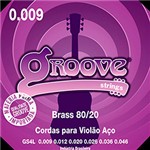 Ficha técnica e caractérísticas do produto Corda para Violão em Aço 009 Brass GS4L Groove