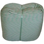 Ficha técnica e caractérísticas do produto Corda Seda Verde e Branco Trançada 08mm 230m Firmeza