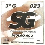 Ficha técnica e caractérísticas do produto Corda 3ª Sol Encapada Bronze para Violao - Sg