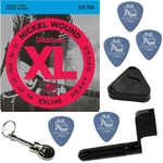 Ficha técnica e caractérísticas do produto Cordas De Guitarra Daddario 012 054 Heavy Gauge EXL145 + Kit IZ1