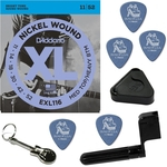 Ficha técnica e caractérísticas do produto Cordas De Guitarra Daddario 011 052 Híbrido EXL116 + Kit De Acesórios IZ1