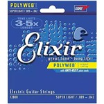 Cordas de Guitarra Elixir Polyweb 009 - Guitarra 12000