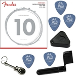 Ficha técnica e caractérísticas do produto Cordas De Guitarra Fender 010 046 Regular 250R + Kit IZ1