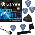 Ficha técnica e caractérísticas do produto Cordas de Guitarra Giannini 08 038 Nickel Wound GEEGST8 + Kit de Acessórios IZ1
