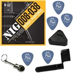 Ficha técnica e caractérísticas do produto Cordas de Guitarra Nig 08 038 Tradicional Class Nickel Wound N62 + Kit de Acessórios IZ1