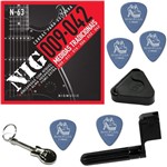 Ficha técnica e caractérísticas do produto Cordas de Guitarra Nig 09 042 Tradicional Class Nickel Wound N63 + Kit de Acessórios IZ1