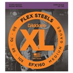 Ficha técnica e caractérísticas do produto Cordas P/ Baixo Daddario Flex Steels EFX160 050/150