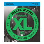 Ficha técnica e caractérísticas do produto Cordas P/ Baixo Daddario Nickel Wound 4C EXL220 040/095