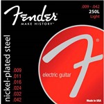 Cordas P/ Guitarra Fender Nickel Plated Steel 009-042 250l C/ 3