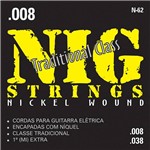 Ficha técnica e caractérísticas do produto Cordas para Guitarra Elétrica 008" - 038" Tradicional - Nig Strings