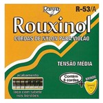 Ficha técnica e caractérísticas do produto Cordas para Violão Nylon Preto/Dourada R-53A - Rouxinol