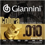 Ficha técnica e caractérísticas do produto Cordas Violão Aço 010 Giannini Cobra Bronze 85/15 GEEFLE