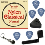 Ficha técnica e caractérísticas do produto Cordas Violão Nylon / Clássico Fender Normal Tension 100CLR + Kit IZ1