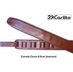 Correia Carlito Couro 6 Cm - Marrom