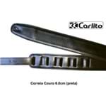 Correia Carlito Couro 6 Cm - Preto