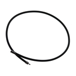 Ficha técnica e caractérísticas do produto Corrente de corda de colar de borracha preta com fecho de cobre Achados de jóias 60cm