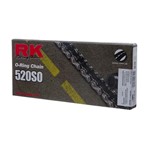 Ficha técnica e caractérísticas do produto Corrente RK 520SOX120L C/ORING e Emenda Rebite ON ROAD/OFF R - Laquila