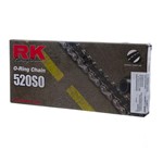 Ficha técnica e caractérísticas do produto Corrente RK 520SOX110L C/ORING e Emenda Rebite ON ROAD/OFF R - Mas Sul Digital